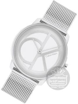 Calvin Klein CK25200032 Iconic Mesh Horloge Dames Zilver