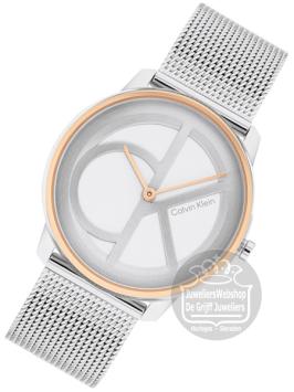 Calvin Klein CK25200033 Iconic Mesh Horloge Dames Bicolor