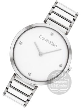 Calvin Klein CK25200137 Horloge Dames Zilver