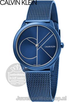 Calvin Klein Minimal Dames Horloge Blauw K3M52T5N