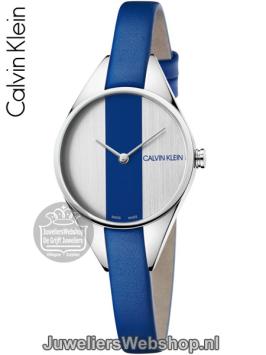 Calvin Klein Rebel K8P231V6 Dameshorloge Blauw-Zilver