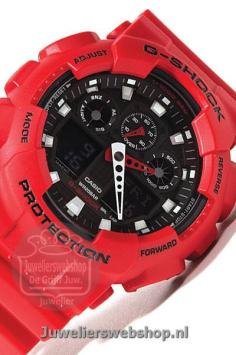 Casio GA-100B-4AER G-Shock Rood