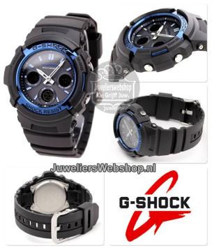 Casio AWG-M100A-1AER G-Shock Radio controlled Blauw