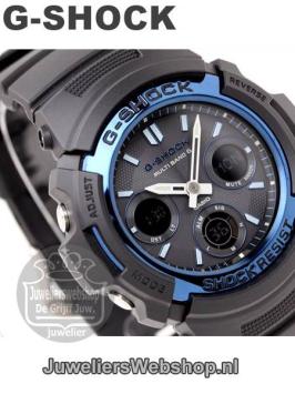 Casio AWG-M100A-1AER G-Shock Radio controlled Blauw