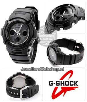 Casio AWG-M100B-1AER G-Shock Radio controlled Zwart