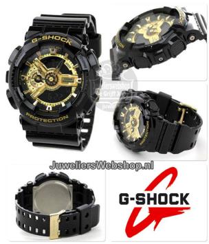 Casio GA-110GB-1AER G-Shock horloge Zwart Goud