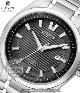 Citizen AW1240-57E horloge Eco-Drive Zwart Titanium