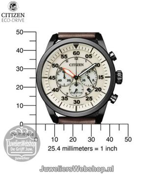 Citizen CA4215-04W horloge Eco-Drive Chrono PVD Zwart