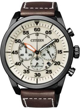 Citizen CA4215-04W horloge Eco-Drive Chrono PVD Zwart