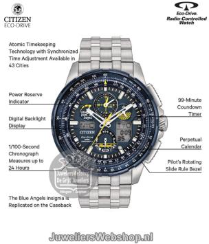 Blue Angels JY8058-50L horloge