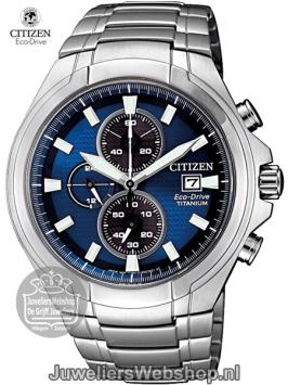 citizen herenhorloge titanium eco drive chronograaf horloge ca0700-86l