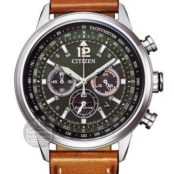 Citizen CA4470-15X chrono horloge groen heren