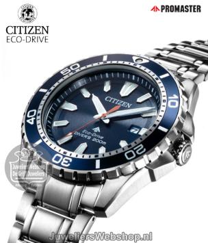 BN0191-80L Citizen duikhorloge staal blauw