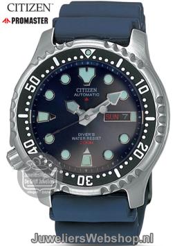 ny0040-17le citizen duikhorloge automatisch blauw