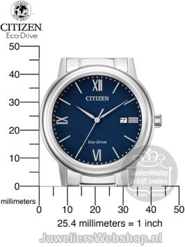 citizen eco drive sport horloge AW1670-82L Blauw