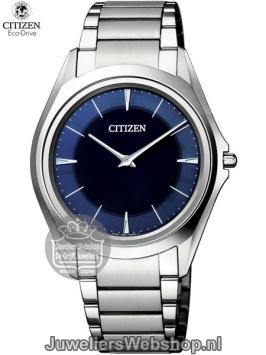 Citizen AR5030-59L Eco Drive One Tianium heren horloge met blauwe wijzerplaat