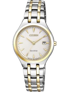 Citizen Dameshorloge EW2484-82B Elegance Eco Drive Bicolor