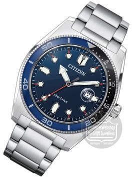 citizen eco drive horloge AW1761-89L Blauw