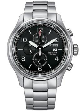 citizen CA0810-88E chrono herenhorloge titanium zwart