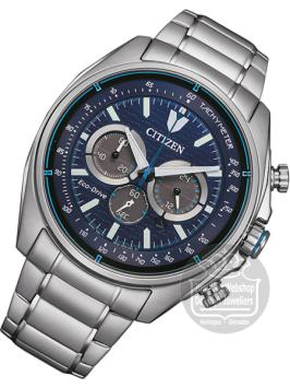 Citizen CA4560-81L chrono horloge heren blauw