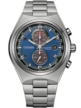 citizen CA7090-87L chrono herenhorloge titanium zwart