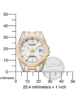 Citizen EC1186-85A Radio Controlled Bicolor Dameshorloge