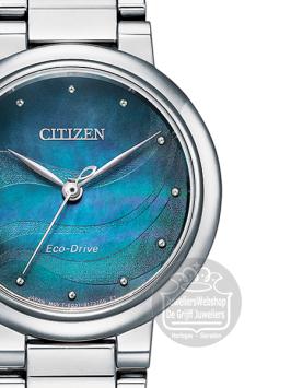 citizen l dameshorloge EM0910-80N ladies eco drive zilver