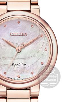 citizen l dameshorloge EM0912-84Y ladies eco drive zilver