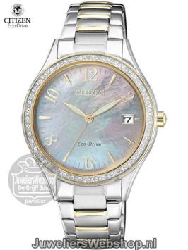 citizen dameshorloge eco drive eo1184-81d bicolor