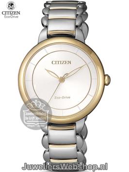 Citizen dameshorloge eco drive goudkleurig EM0674-81A ladies watch