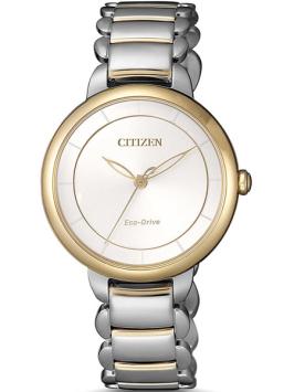 citizen l dameshorloge em0674-81a ladies eco drive bicolor