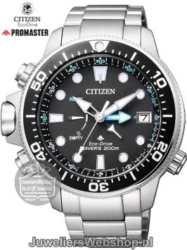 Citizen BN2031-85E Promaster Duikhorloge Eco Drive Heren Staal Zwart