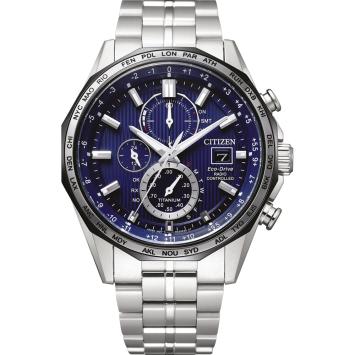 Citizen AT8218-81L Radio Controlled Eco Drive Titanium Horloge