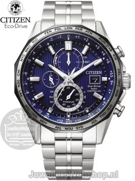 Citizen AT8218-81L Radio Controlled Eco Drive Titanium Horloge