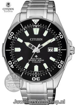 Citizen Eco Drive Titanium Duikhorloge Zwart BN0200-81E