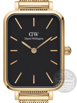 Daniel Wellington Quadro Pressed Evergold horloge DW00100557