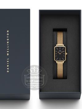 Daniel Wellington Quadro Pressed Evergold horloge DW00100557