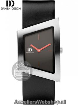 danish design horloge staal zwart met rood IV24Q1207