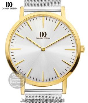 danish design iq65q1235 herenhorloge staal bicolor