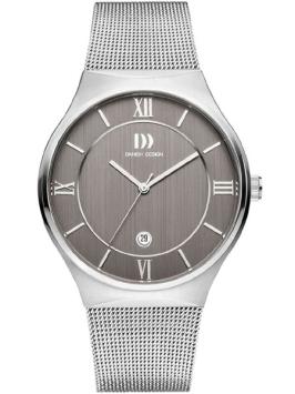 danish design herenhorloge iq64q1240 staal grijs