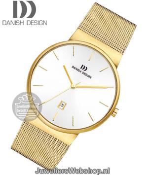 danish design iq05q971 heren horloge staal goud