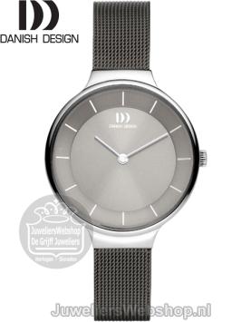 danish design IV64Q1272 dames horloge staal grijs