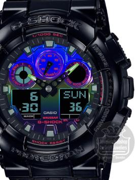 Casio G-Shock Horloge GA-100RGB-1AER Virtual Rainbow