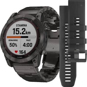 Garmin Fenix 7X horloge 010-02541-27 Sapphire Solar GPS 51mm titanium band