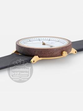 Kerbholz horloge Amelie Walnut Gold Midnoght Black 4251240414829