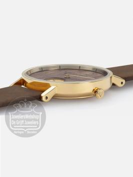 kerbholz houten horloge frida walnut tobacco 4251240415697