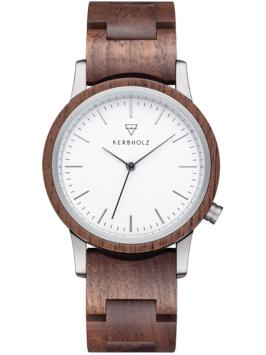 kerbholz houten horloge wilma walnut 4251240410005