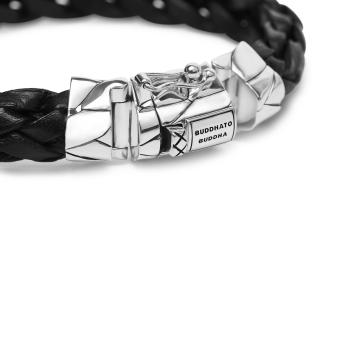 Buddha to Buddha armband Mangky Leather Black 127BL