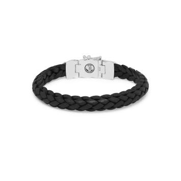 Buddha to Buddha armband Mangky Small Leather Black 126BL