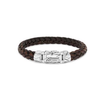 Buddha to Buddha armband Mangky Small Leather Brown 126BR